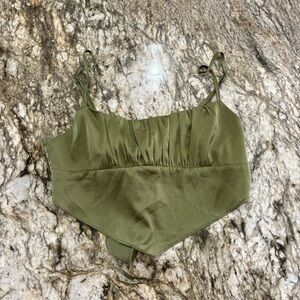 Garage Satin Tie Back Tank